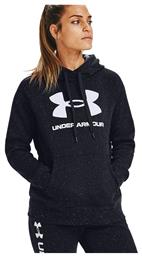 Under Armour Rival Logo Γυναικείο Φούτερ με Κουκούλα Μαύρο