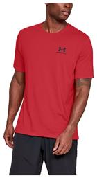 Under Armour Sportstyle Left Chest T-shirt Κόκκινο