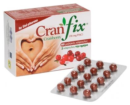 Uni-Pharma Cranfix Cranberry 60 μαλακές κάψουλες από το Pharm24