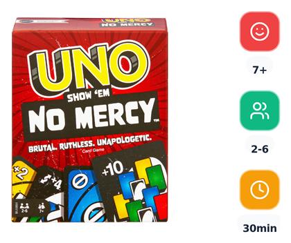 Uno No Mercy 7+ Ετών (EN) Mattel