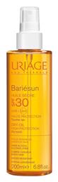 Uriage Bariesun Dry Oil Αδιάβροχο Αντηλιακό Λάδι για το Σώμα SPF30 σε Spray 200ml από το Pharm24