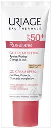 Uriage Roseliane CC Light Tint 24ωρη Κρέμα Προσώπου Ημέρας με SPF50 για Ενυδάτωση & Ερυθρότητα με Ceramides 40ml από το Pharm24