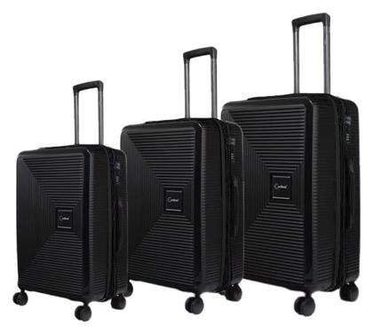 Βαλίτσες Trolley Επεκτάσιμη Anniversary Σέτ 3 Τεμαχίων Cardinal Pp 2015 Solid Black από το Tobros