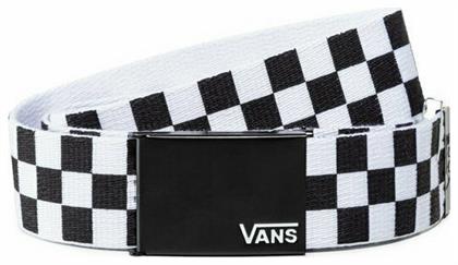 Vans Deppster II Web Φαρδιά Ανδρική Ζώνη από Δερματίνη Λευκό / Μαύρο