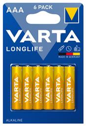 Varta LongLife Αλκαλικές Μπαταρίες AAA 1.5V 6τμχ