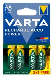 Varta Recharge Accu Power AA 2100mAh 1.2V 4τμχ από το Esmarket