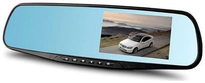 Vehicle Blackbox Dvr Σετ Καθρέπτης με Κάμερα DVR Αυτοκινήτου 1080P με Οθόνη 4.3'' με Κλιπ & Κάμερα Οπισθοπορείας