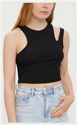 Vero Moda Γυναικείο Crop Top Αμάνικο Καλοκαιρινό Μαύρο