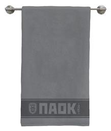 Vesta Home Πετσέτα Προσώπου Paok 50x90εκ. Γκρι Βάρους 500gr/m²