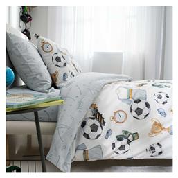 Vesta Home Σετ Σεντόνια Μονά Βαμβακερά Football Multi 170x260cm 3τμχ