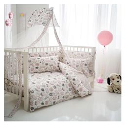 Vesta Home Σετ Βρεφικά Σεντόνια Κούνιας Ροζ 3τμχ 120x165εκ.