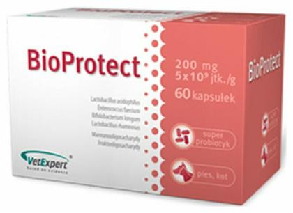 VetExpert Bioprotect Προβιοτικά Σκύλου και Γάτας σε Δισκία 60caps για Γαστρεντερικές Διαταραχές