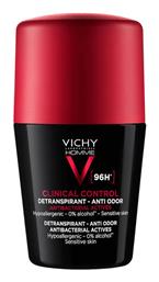 Vichy Homme Clinical Control Anti Odor Αποσμητικό 96h σε Roll-On 50ml από το Pharm24