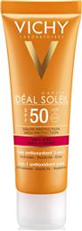 Vichy Ideal Soleil Anti-Age 1 in 1 Αδιάβροχη Αντηλιακή Κρέμα Προσώπου SPF50 50ml