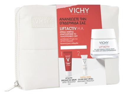 Vichy Liftactiv H.a. Σετ Περιποίησης για Αντιγήρανση , Λάμψη & Σύσφιξη με Serum , Κρέμα Προσώπου & Νεσεσέρ 50ml