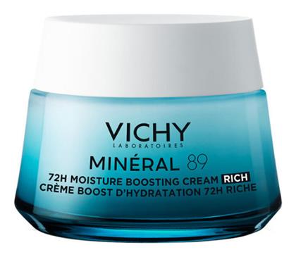 Vichy Mineral 89 Rich 72ωρη Ενυδατική & Συσφικτική Κρέμα Προσώπου για Ξηρές/Ευαίσθητες Επιδερμίδες 50ml