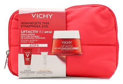 Vichy Promo Liftactiv B3 Specialist Αντιγηραντικη Κρεμα Ημερας Spf50 50ml & Liftactiv Specialist B3 Serum 5ml & Αντηλιακο Προσωπου Capital Soleil Uv Age Daily Spf50+