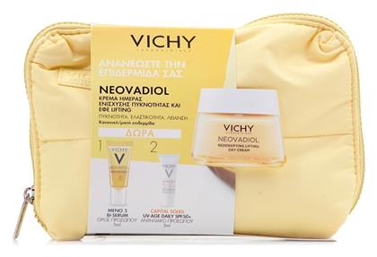 Vichy Promo Νeovadiol Redensifying Cream Αντιγηραντικη Κρεμα Προσωπου Ημερας 50ml & Neovadiol Meno 5 Bi-serum 5ml & Αντηλιακο Προσωπου Capital Soleil Uv Age Daily Spf50+ από το Attica