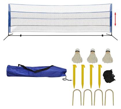 vidaXL Σετ Badminton Φιλέ και Μπαλάκια (500cm x 155cm)