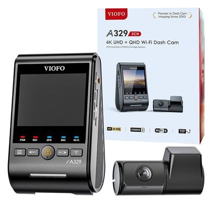 Viofo Σετ Κάμερα DVR Αυτοκινήτου 4K WiFi, GPS για Παρμπρίζ & Κάμερα Οπισθοπορείας