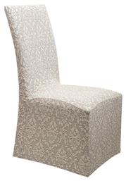 Viopros Ελαστικό Κάλυμμα Καρέκλας Diamond 1 Με Βολάν Κρεμ