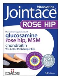 Vitabiotics Jointace Rose Hip Joint Mobility Συμπλήρωμα για την Υγεία των Αρθρώσεων 30 ταμπλέτες από το Pharm24