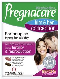 Vitabiotics Pregnacare His & Her Conception 30 ταμπλέτες 30 κάψουλες