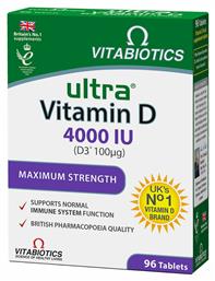 Vitabiotics Ultra Vitamin D3 Βιταμίνη για Ανοσοποιητικό 4000iu 96 ταμπλέτες