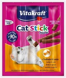 Vitakraft Cat Mini Λιχουδιές σε Stick Γάτας με Γαλοπούλα & Αρνί 3τμχ