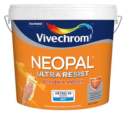 Vivechrom Neopal Ultra Resist Πλαστικό Χρώμα για Εσωτερική Χρήση 10lt