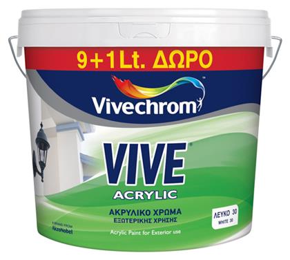 Vivechrom Vive Acrylic Λευκό 9lt + 1lt