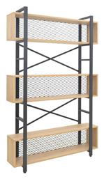 Βιβλιοθήκες Fifer 2τμχ 120x28x185εκ. Oak-μαύρη