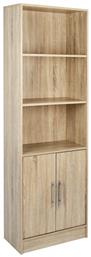 Βιβλιοθήκη Ensley 60x30.5x180εκ. Sonoma από το e-shop