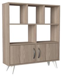 Βιβλιοθήκη Orbit Grey Oak 90x22x105cm από το Designdrops