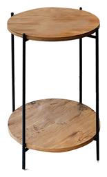 Βοηθητικό Τραπεζάκι Tsouki Μ40xΠ40xΥ60εκ. oak-μαύρο