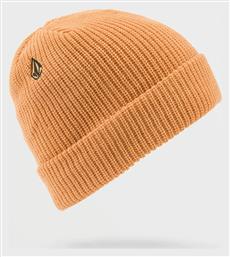 Volcom Beanie Ανδρικός Σκούφος με Rib Πλέξη σε Μπεζ χρώμα