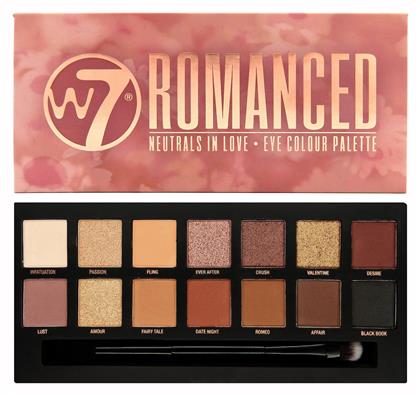 W7 Cosmetics Romanced Παλέτα με Σκιές Ματιών σε Στερεή Μορφή Πολύχρωμη 11.2gr από το Plus4u