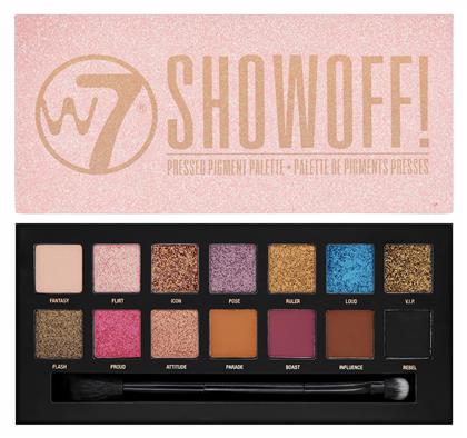 W7 Cosmetics Show Off Παλέτα με Σκιές Ματιών σε Στερεή Μορφή Πολύχρωμη 10.5gr