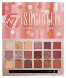 W7 Cosmetics Socialite Παλέτα με Σκιές Ματιών σε Στερεή Μορφή με Ροζ Χρώμα 17gr από το Plus4u