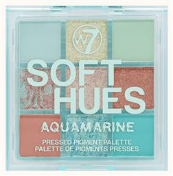 W7 Cosmetics Soft Hues Pressed Pigment Palette Aquamarine από το Plus4u