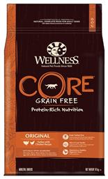 Wellness Core Adult Original Medium 10kg Ξηρά Τροφή χωρίς Σιτηρά για Ενήλικους Σκύλους Μεσαίων Φυλών με Κοτόπουλο και Γαλοπούλα