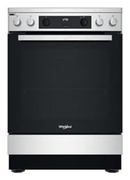 Whirlpool Ελεύθερη με Κεραμικές Εστίες Inox WS68V8CCXT
