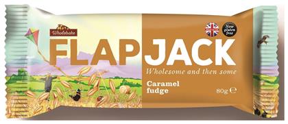 Wholebake Μπάρα Flapjack / Βρώμης με Caramel Fudge 80gr Κωδικός: 15715724