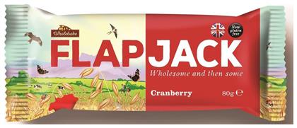 Wholebake Μπάρα Flapjack / Βρώμης με Cranberry 80gr Κωδικός: 15715287