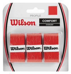 Wilson Profile Overgrip Κόκκινο 3τμχ από το Outletcenter