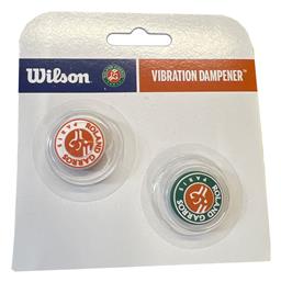 Wilson Roland Garros WR8438801 Αντικραδασμικό Ρακέτας Τένις σε Λευκό Χρώμα 2τμχ