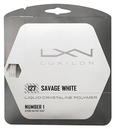 Wilson Savage Χορδή Τένις Λευκή 12.2m, Φ1.27mm από το Z-mall