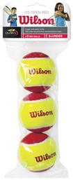 Wilson Starter Red Μπαλάκια Τένις Παιδικά 3τμχ από το Plus4u