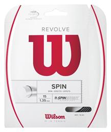 Wilson String Revolve Χορδή Τένις Μαύρη 15m, Φ1.35mm από το Z-mall