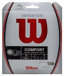 Wilson String Sensation Χορδή Τένις Μπεζ 17m, Φ1.25mm από το E-tennis